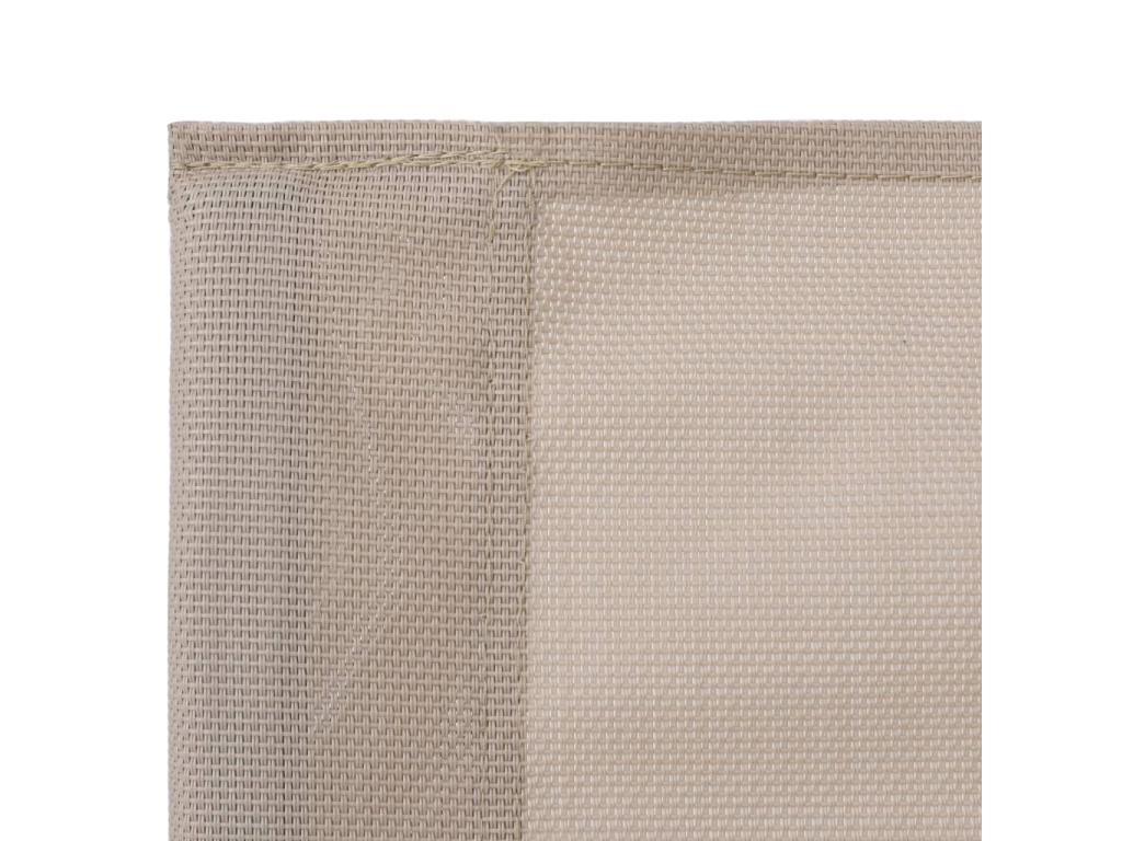 4-piece garden furniture set, fabric and steel, cream QYFH70020