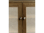Shoe cabinet with rattan doors in brown, 120 cm, HAYDÉ IETN66196
