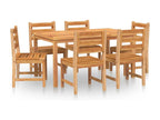 7-piece garden dining set, solid teak wood SFTI86678