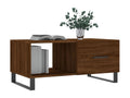 Coffee table in brown oak, 90x50x40 cm, engineered wood, FOFS54957