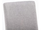 Set of 4 Dining Chairs - Fabric/Wood - Light Grey - Nobellea LETG21951