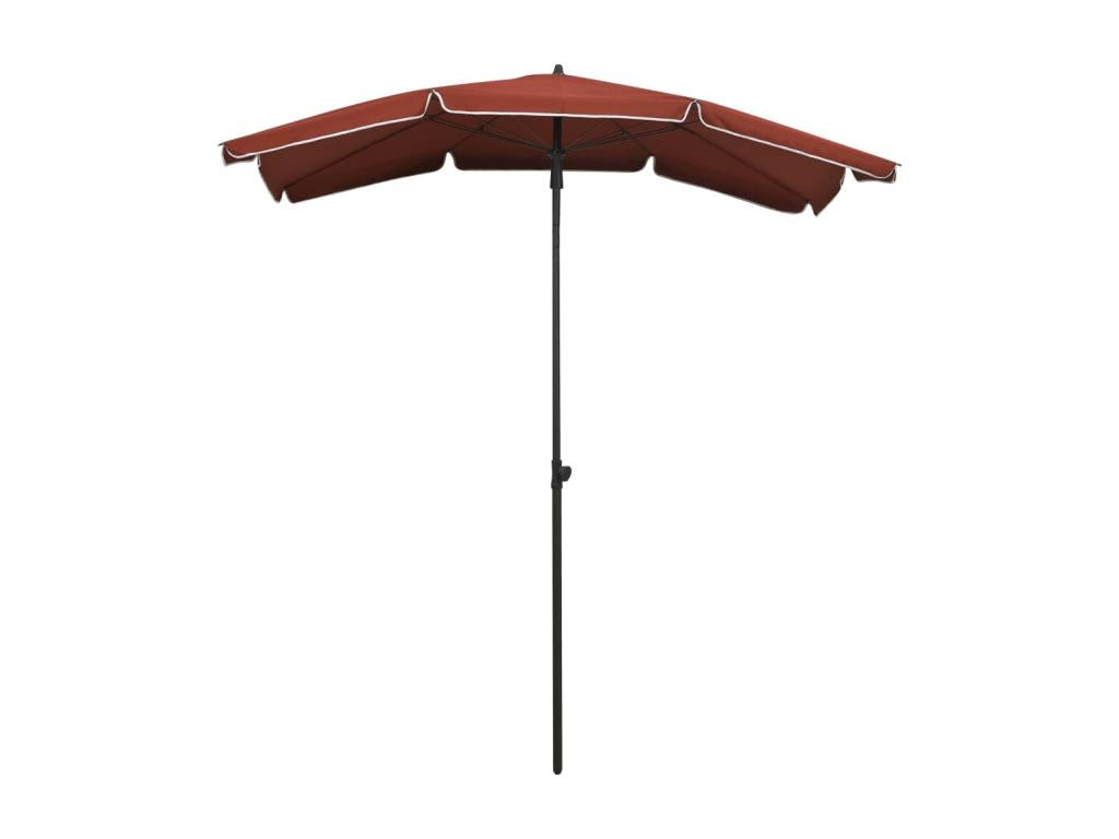 Garden parasol with pole 200x130 cm Terracotta IBIB31208
