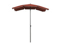 Garden parasol with pole 200x130 cm Terracotta IBIB31208