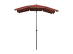 Garden parasol with pole 200x130 cm Terracotta IBIB31208