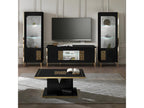 Glossy Black/Gold Coffee Table - Nobellea - W 110 x D 60 x H 44 cm WYOO76997