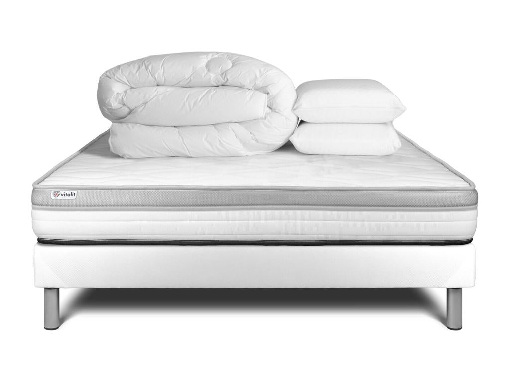 Nobellea ready-to-sleep pack 160x200 cm Nobellea white bed base JKBT21854