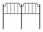 Black metal headboard 160cm KDSM13227