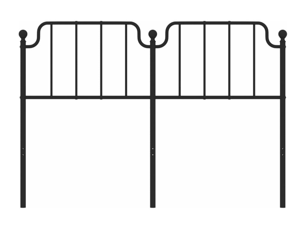 Black metal headboard 160cm KDSM13227