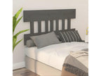 Grey Headboard 138.5x3x81 cm Solid Pine Wood BBVF08351