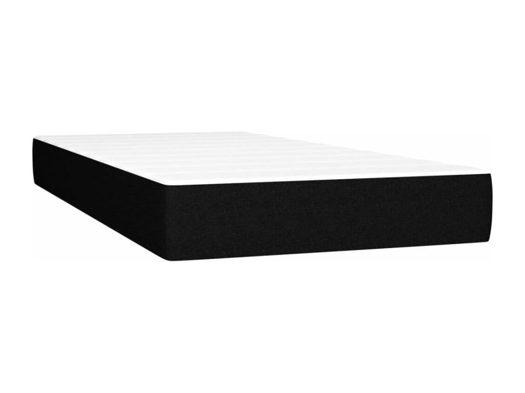 Nobellea bed base with mattress and LED lighting, black, 90x190 cm, fabric, DGZW28318