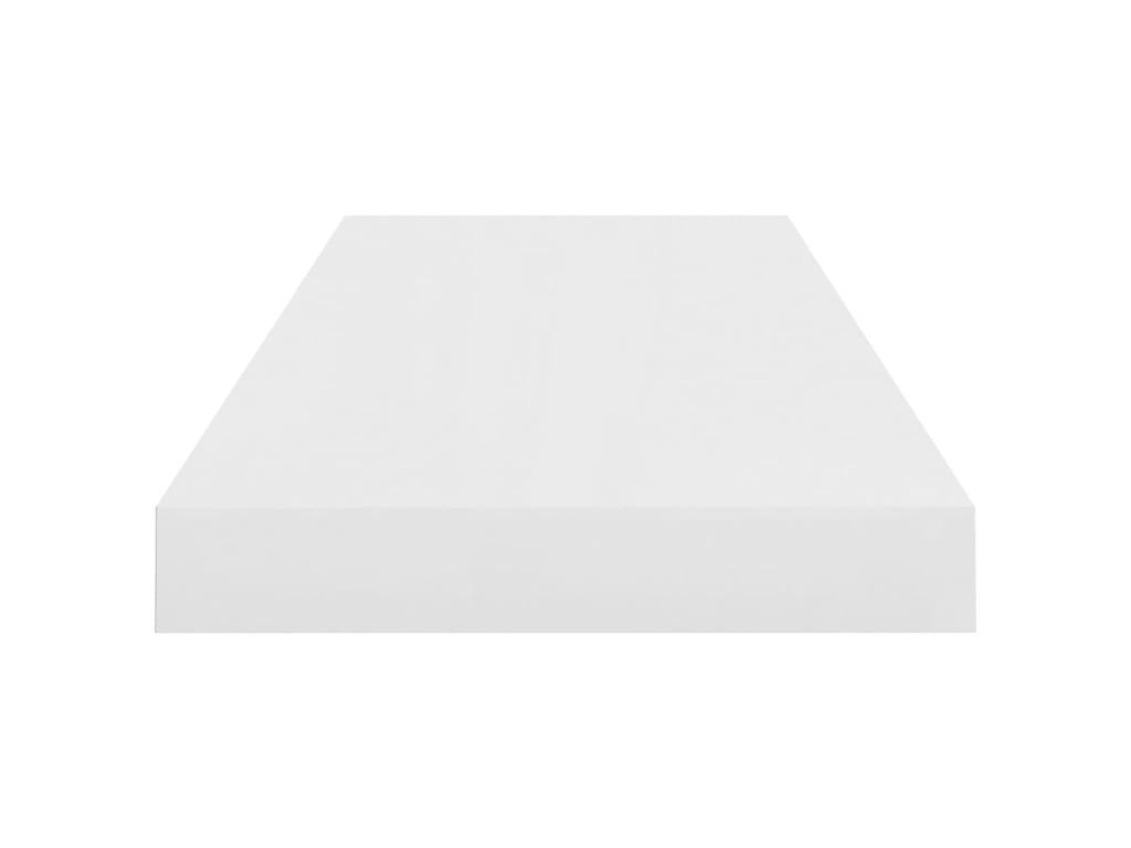Floating wall shelf, glossy white, 60x23.5x3.8 cm, MDF, PYCY94012
