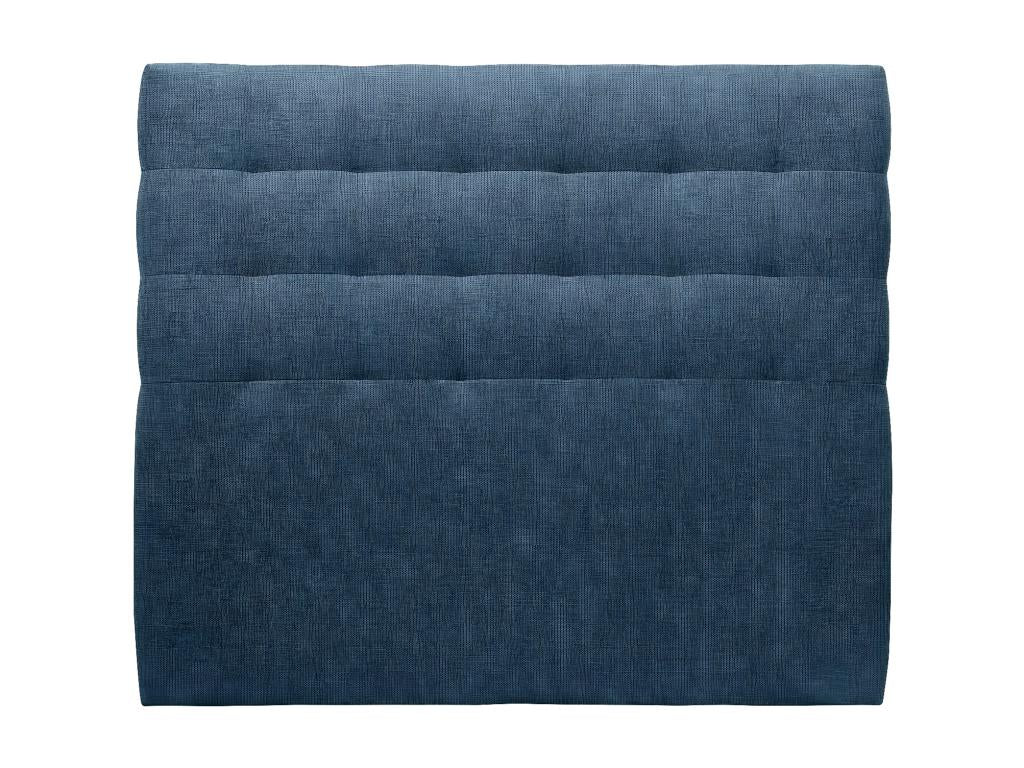 Upholstered Headboard, Blue Fabric, 160 cm Wide - 10 cm Thick, Padded, YJPF37376