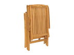 5-piece solid teak wood garden furniture set FDRV83992