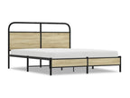 Bed frame without mattress 160x200 cm Nobellea oak OVZD25959