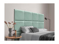 Nobellea Upholstered Headboard in High-Quality Faux Leather, with Interchangeable Self-Adhesive Panels, Green, 180 cm, SNHM47482
