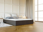 140x190 cm storage bed base in fabric - Anthracite grey - Nobellea IRTJ19932