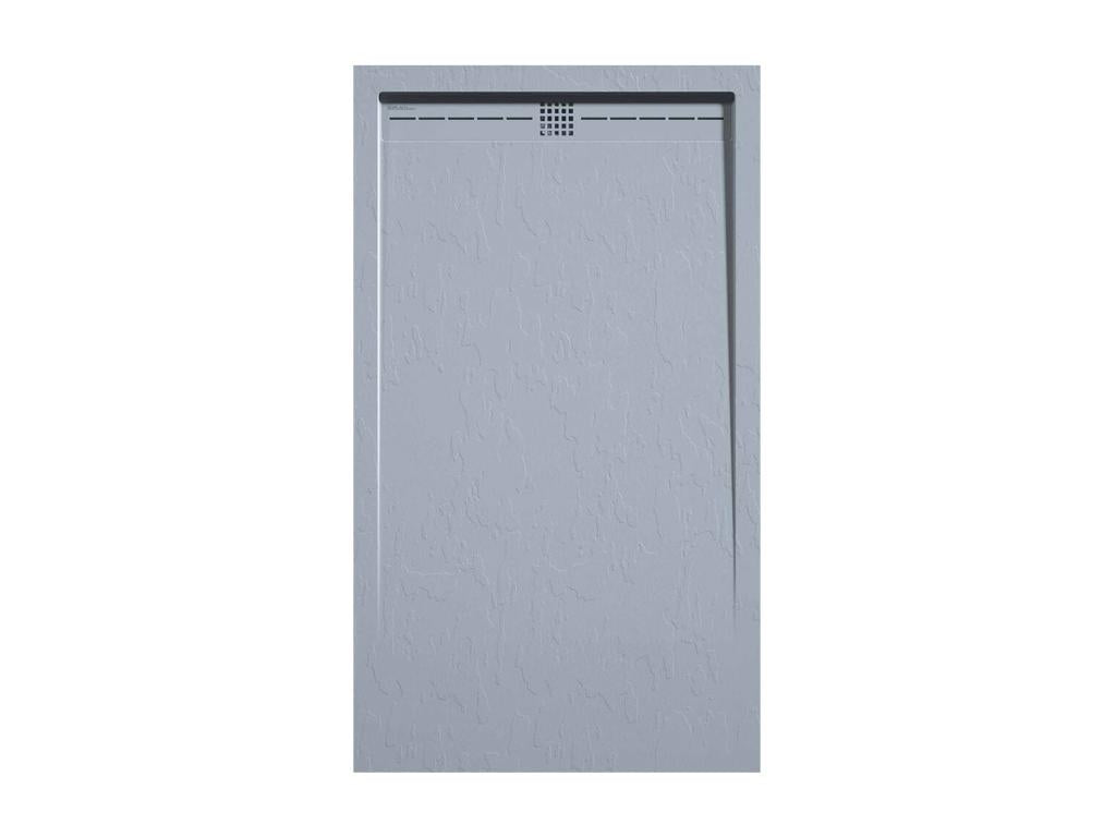 Nobellea Grey Slate Finish Shower Tray with Coloured Grid - 140x90 cm HAZM05706