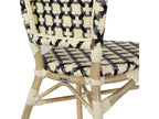 Parisian bistro-style terrace chair in aluminum and black rattan DUOY93507