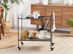 Nobellea Kitchen Trolley, Black Metal, BQIP50605