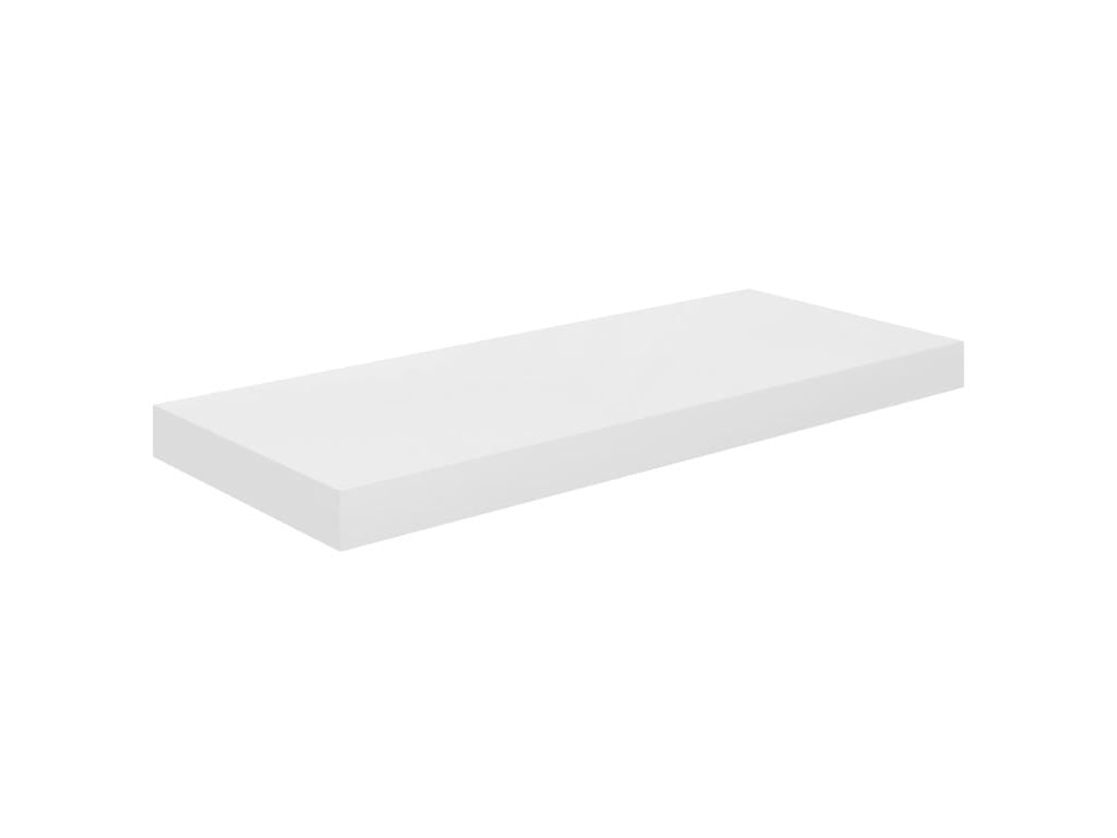 Floating wall shelf, glossy white, 60x23.5x3.8 cm, MDF, PYCY94012