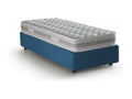 Nobellea Single Bed with Storage Bed, Fabric Upholstery, Made in Italy, Front Opening, Includes 90x200 cm Mattress, Blue JDGT16382