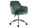Office chair - Velvet - Green - Adjustable height - Nobellea VUEU34965