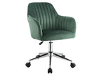 Office chair - Velvet - Green - Adjustable height - Nobellea VUEU34965