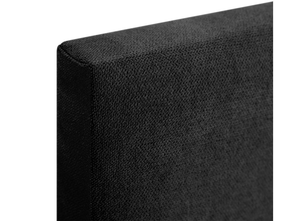 Nobellea Fabric Headboard with Buttons 145x50cm for 135/140cm Beds - Black ZCGV96642