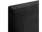 Nobellea Fabric Headboard with Buttons 145x50cm for 135/140cm Beds - Black ZCGV96642