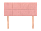 Pink Headboard 90x5x78/88 cm Velvet VATC29111