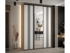 Nobellea 7 Sliding Door Wardrobe 235.2/180/60 3 Doors Nobellea/White/Black ASAW95934