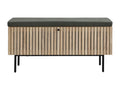 Entryway bench with shoe storage, oak color, 100 cm - Nobellea AYSL21653