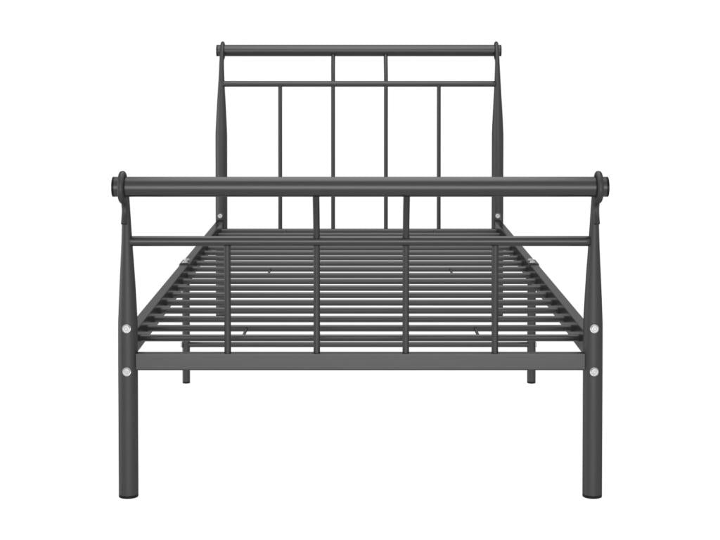 Black Metal Bed Frame 90x200 cm DQZG96338