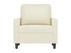 Cream Armchair 60 cm Velvet NDXL64040