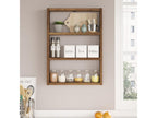 Nobellea Modern 3-Tier Wall Shelf, Dark Oak Effect CVLU93520