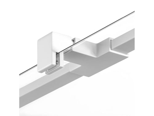 Nobellea WHITE 90x80 pivoting left-hand shower enclosure, white, front access VUOI19566