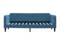 Daybed without mattress, blue, 80x200 cm, velvet, TLOP88302