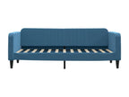 Daybed without mattress, blue, 80x200 cm, velvet, TLOP88302