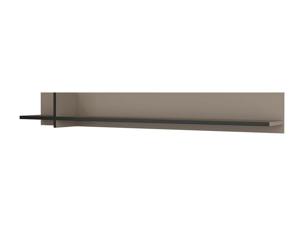 180cm wall shelf in beige and black - Nobellea Collection. QFRQ98376