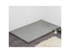 Nobellea 90x120 cm extra-flat shower tray in Nobellea slate grey surface BAOS26682