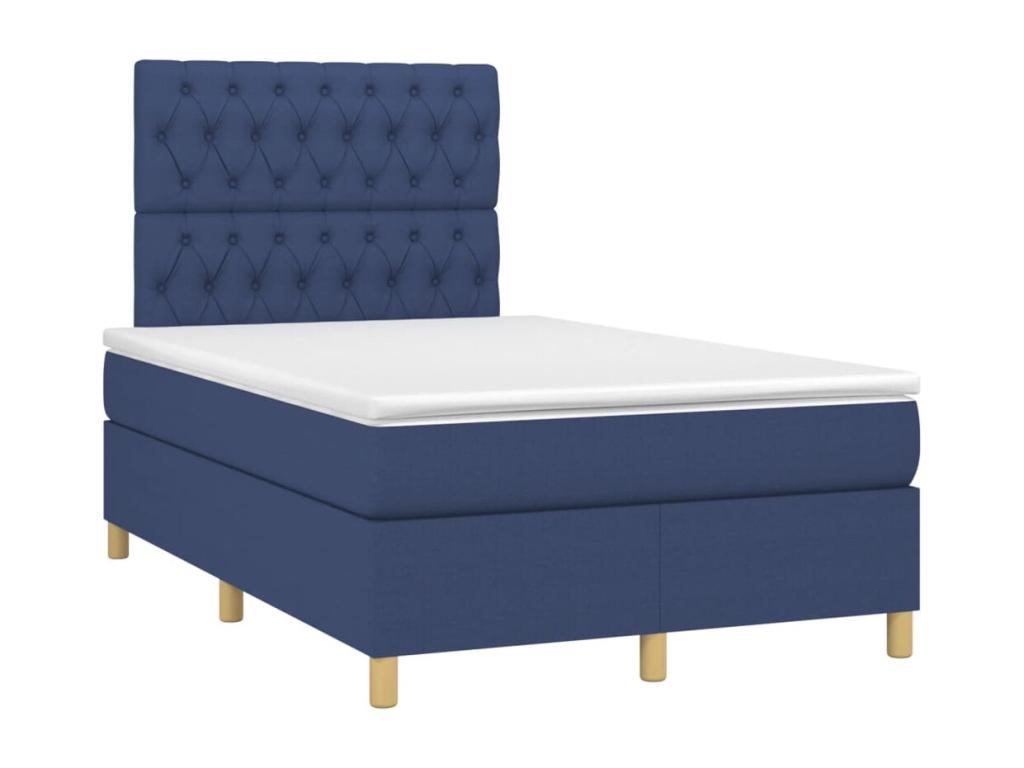 Nobellea bed base with mattress and blue LED lighting, 120x190 cm, fabric JBTK43302