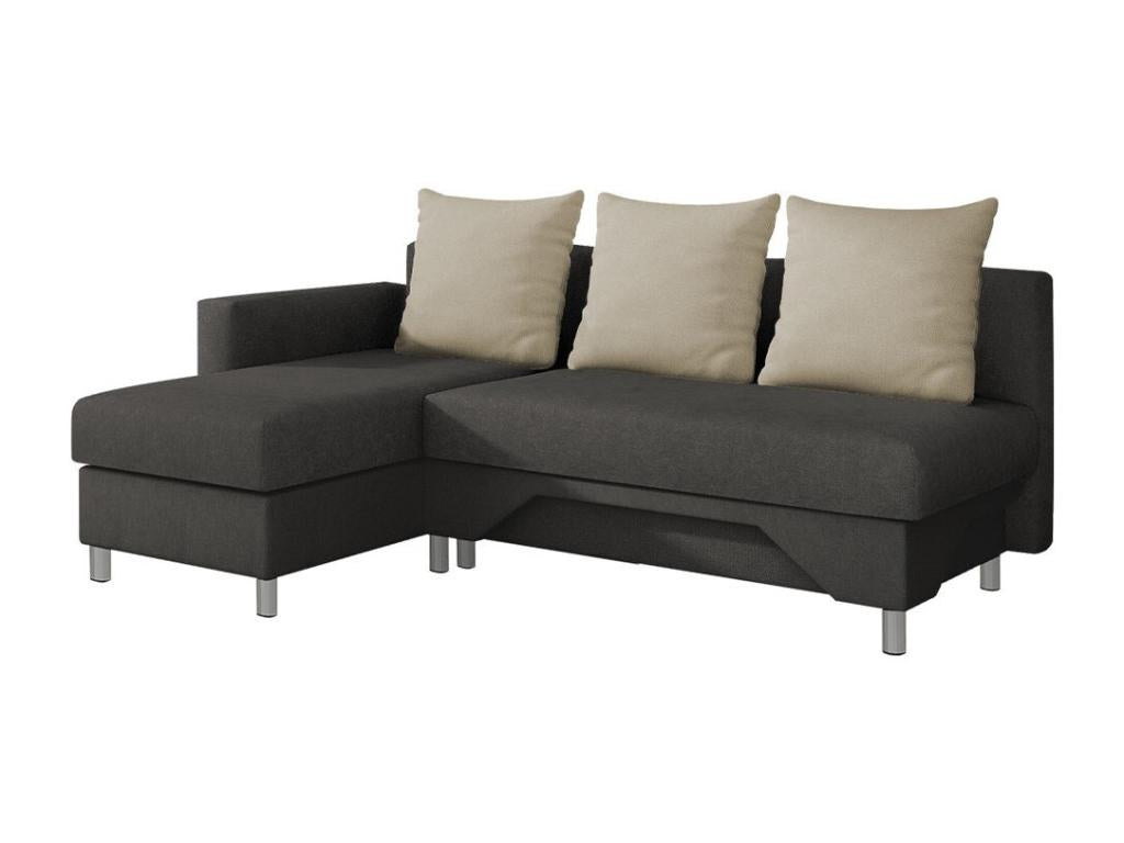 Nobellea 100 Corner Sofa, Brown, Sleeping Function, Bedding Box, 215x133x95cm YBZI05131