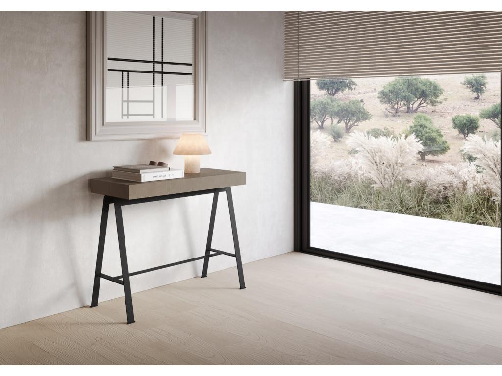 Extendable console 90x40/300 cm Nobellea Anthracite frame UWDV27935