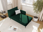 Nobellea - Nobellea right-facing chaise longue in bottle green velvet - 170x110x95cm LZUZ35321