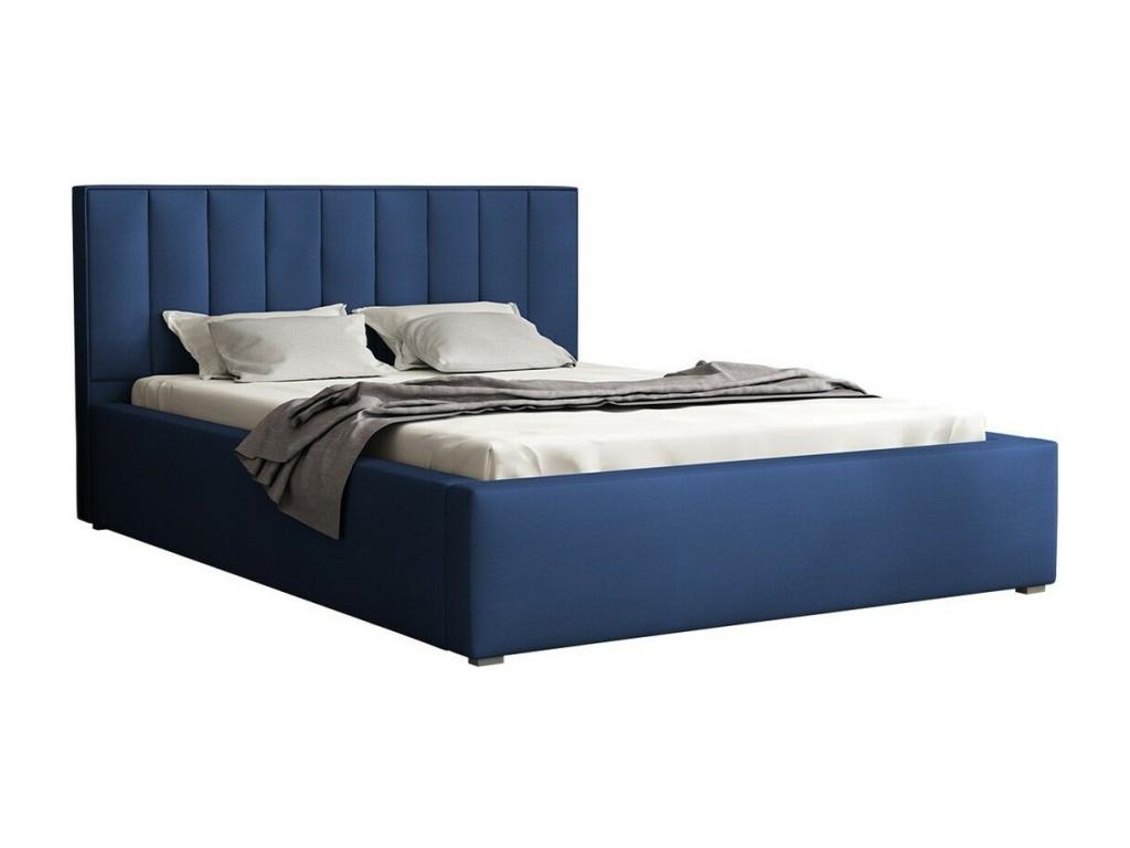 Nobellea 111 Double Bed, Blue, 140x200cm, Upholstered, with Nobellea Slatted Base 160x223x93cm, VAT included (HTVA33431)