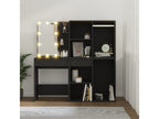 LED dressing table with black engineered wood cabinets IEGZ10984