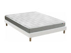 Nobellea AZUR memory foam mattress and bed base set - French comfort. Dimensions: 140x190 cm. Bed base: White ZEQN84817