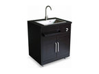 Black 2-door sink unit for outdoor kitchen VVGJ80342