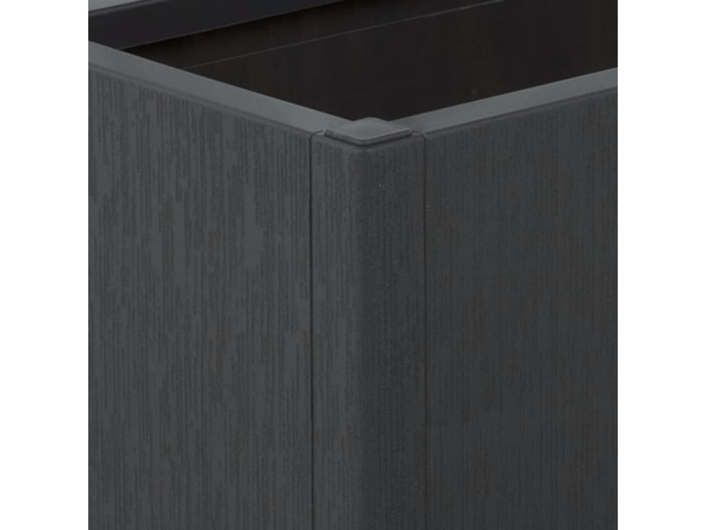 Planter with dark grey trellis 80x36x140 cm PP JHTY36991