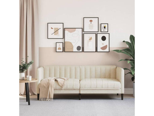 Cream fabric 2-seater sofa HICF70757